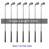 AGXGOLF MEN'S RIGHT HAND MAGNUM +5-PW + SW SAME LENGTH TOUR IRONS SET with 3 + 4 HYBRID ALL SIZES 